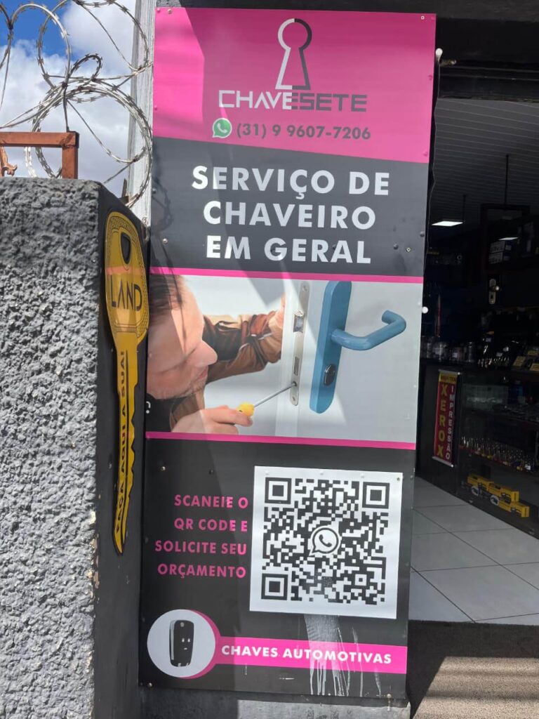 chaveiro em sete lagoas