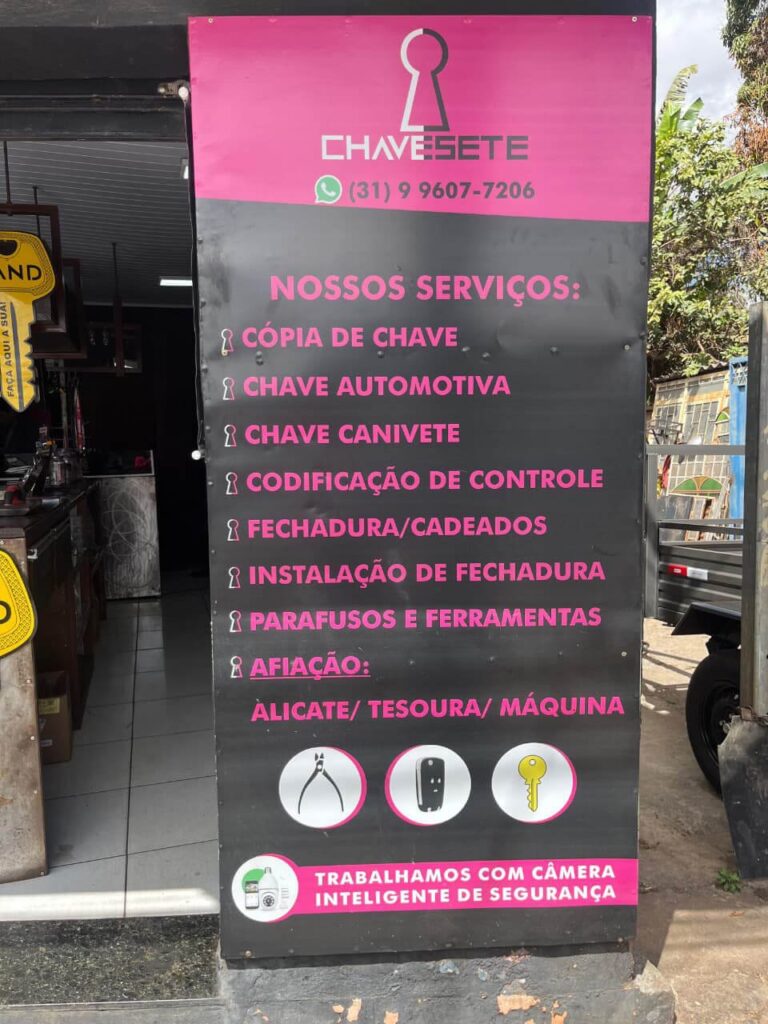 chaveiro em sete lagoas